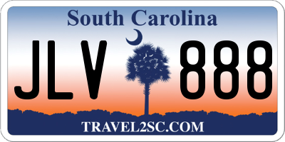 SC license plate JLV888