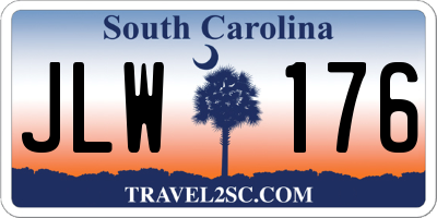 SC license plate JLW176