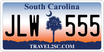 SC license plate JLW555