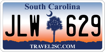 SC license plate JLW629