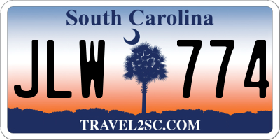 SC license plate JLW774