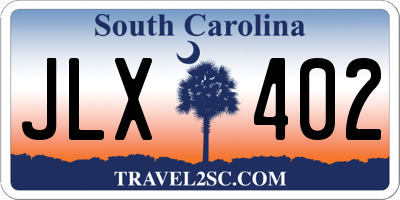 SC license plate JLX402