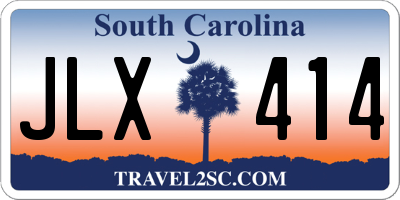 SC license plate JLX414