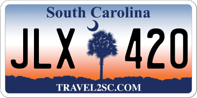 SC license plate JLX420