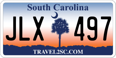 SC license plate JLX497
