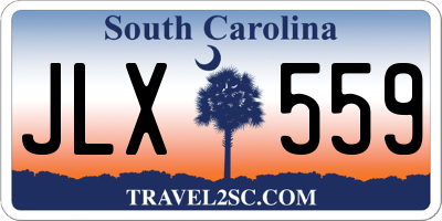SC license plate JLX559