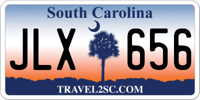 SC license plate JLX656