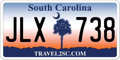 SC license plate JLX738