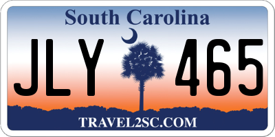 SC license plate JLY465