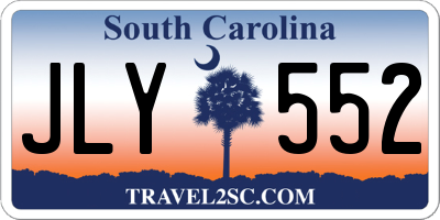 SC license plate JLY552