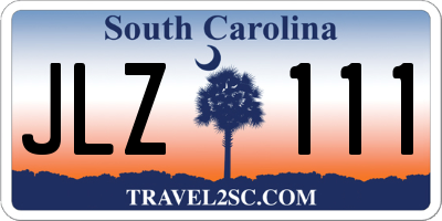 SC license plate JLZ111