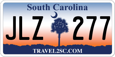 SC license plate JLZ277