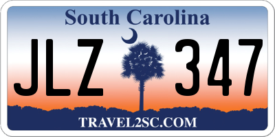 SC license plate JLZ347