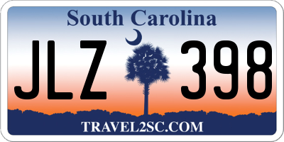 SC license plate JLZ398