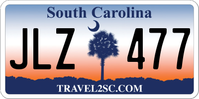 SC license plate JLZ477