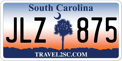 SC license plate JLZ875