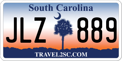 SC license plate JLZ889