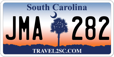 SC license plate JMA282