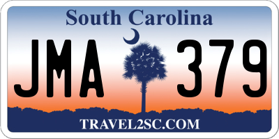 SC license plate JMA379