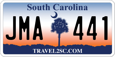 SC license plate JMA441