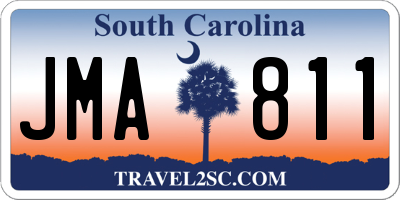 SC license plate JMA811