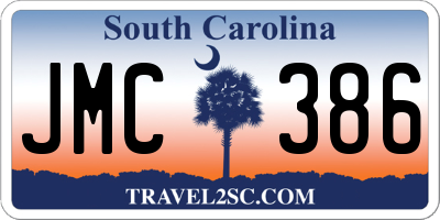 SC license plate JMC386