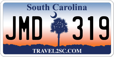 SC license plate JMD319