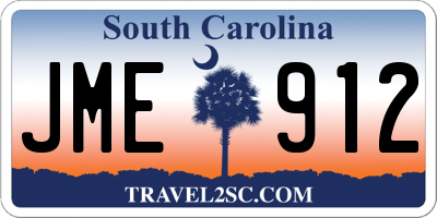SC license plate JME912