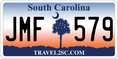 SC license plate JMF579