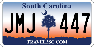 SC license plate JMJ447