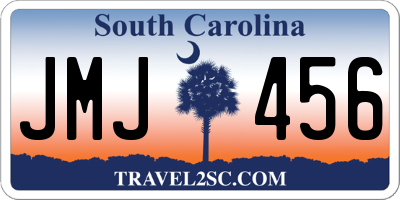 SC license plate JMJ456