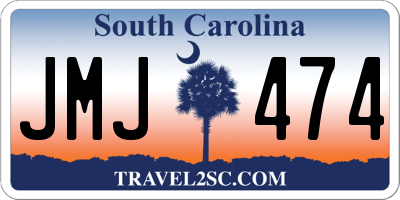 SC license plate JMJ474