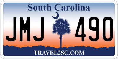 SC license plate JMJ490