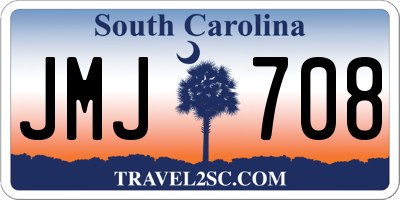 SC license plate JMJ708