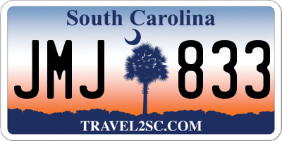 SC license plate JMJ833