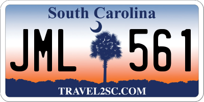 SC license plate JML561