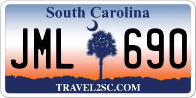 SC license plate JML690