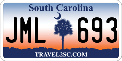 SC license plate JML693