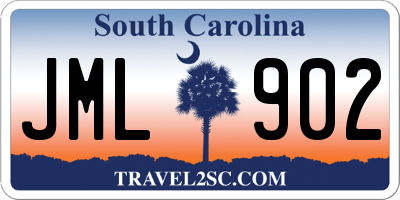 SC license plate JML902