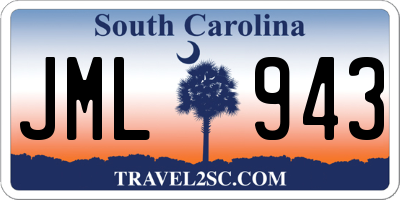 SC license plate JML943