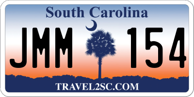 SC license plate JMM154