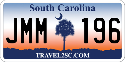 SC license plate JMM196