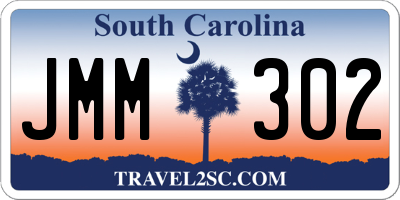 SC license plate JMM302