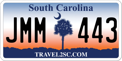 SC license plate JMM443