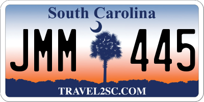 SC license plate JMM445