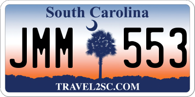 SC license plate JMM553