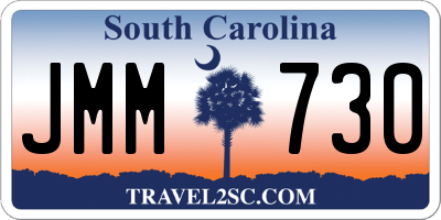 SC license plate JMM730