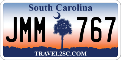 SC license plate JMM767