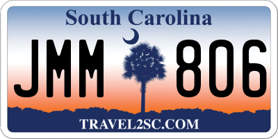 SC license plate JMM806