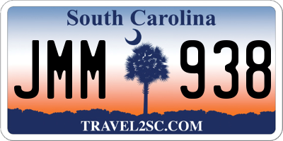 SC license plate JMM938